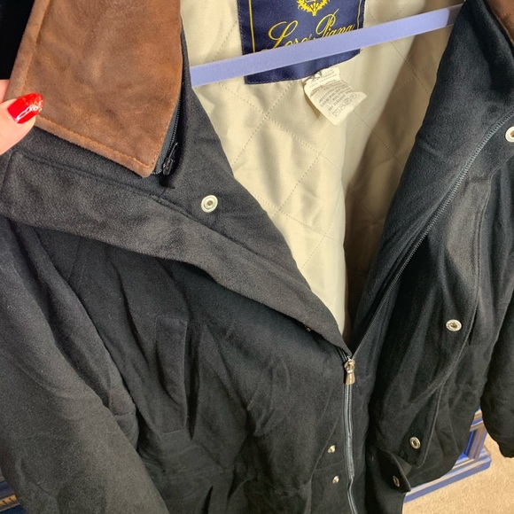 $4695 Loro Piana 100% Cashmere XL Black Jacket - Picture 4 of 16